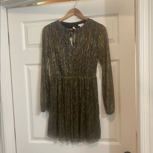 Gold Sparkling Mini Dress